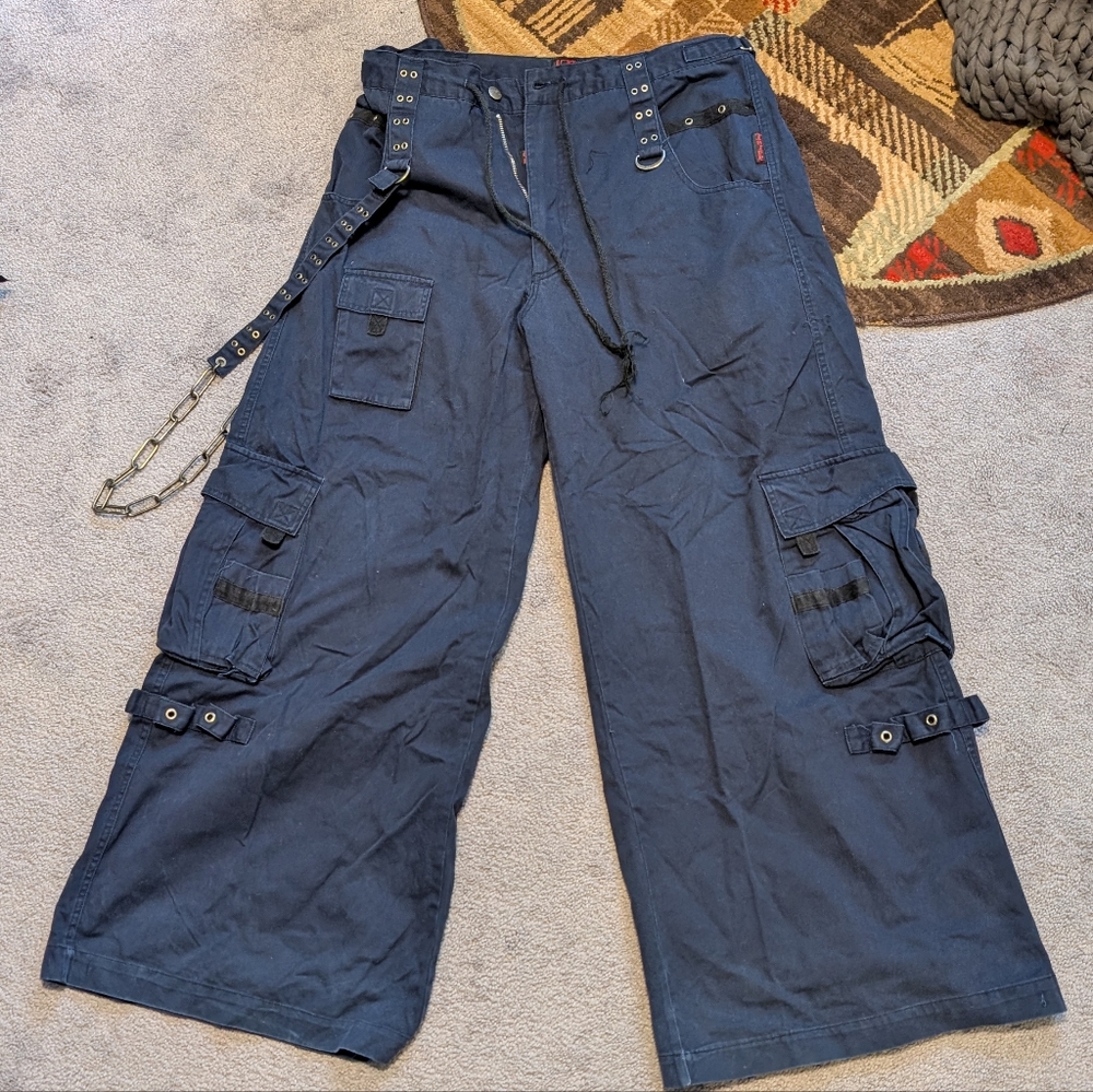 Rare Vintage Tripp NYC Navy Rave Gothic Cargo Pants